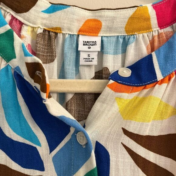 Tabitha Brown Colorful Leaf Print Dress - Picture 3 of 8